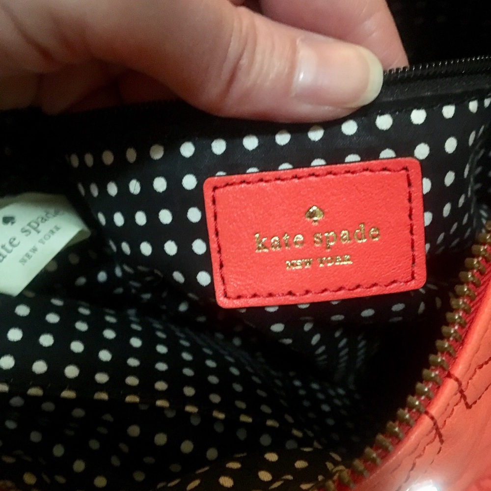 COPY Kate spade Orange Geometric Quilted Purse - Picture 8 of 17